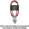 Master Lock 719D Steel Cable with Integrated Outdoor Padlock with Key, 1 Pack