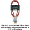 Master Lock 719D Steel Cable with Integrated Outdoor Padlock with Key, 1 Pack