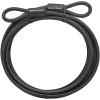 Master Lock 72DPF Steel Cable with Looped Ends, 15 ft. Long, 1 Pack, Black(15 ft. cable)