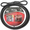 Master Lock 72DPF Steel Cable with Looped Ends, 15 ft. Long, 1 Pack, Black(15 ft. cable)