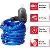 Master Lock Bike Lock Cables with Key, Blue, Green, and Red 3-Pack of Keyed-Alike Bicycle Cable Locks, 6 ft. Long, 8127TRI(6 ft. Long)