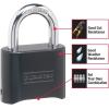 Master Lock Black Combination Padlock, Set Your Own Combo Lock, Weather Resistant Indoor and Outdoor Padlock with Code for Gym Locker, Gate, Shed, 178D(Combination Lock  1 Pack)