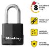 Master Lock Black Magnum Keyed-Alike Padlocks with All-Weather Cover, Outdoor Lock for Fence or Gate with a 1-7/8 Inch Lock Body and 1-1/2 Inch Shackle, 3-Pack(2 Pack)