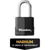 Master Lock Black Magnum Keyed-Alike Padlocks with All-Weather Cover, Outdoor Lock for Fence or Gate with a 1-7/8 Inch Lock Body and 1-1/2 Inch Shackle, 3-Pack(4 Count (Pack of 1))