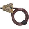 Master Lock Black Python Bike Lock with Key, Adjustable Metal Cable Lock has a Weather Resistant Vinyl Coating for Outdoor Equipment, Bicycles, Trail Cameras, 6 Feet Long, 8418D(Camo)