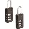 Master Lock Black Set Your Own Combination Luggage Lock, Custom Combo Suitcase Padlock for Travel Bags or Backpacks, 2 Pack, 646T(2 Count ( Pack of 1))