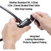 Master Lock Cable Lock, Keyed Bike Lock, 6 ft. Long, 8154DPF(5 Ft x 1/2 inch Cable (Pack of 3))