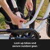 Master Lock Cable Lock, Set Your Own Combination Bike Lock, 6 ft. Long, Black, 8122D