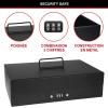 Master Lock Cash Box, Deluxe Locking Cash Box with Money Tray, Medium, 7174D