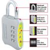 Master Lock Indoor Resettable Combination Locker Lock, 4-Digit Combo Lock for Gym and School Lockers, Colors May Vary, 653D(Resettable Combination)