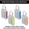 Master Lock Indoor Resettable Combination Locker Lock, 4-Digit Combo Lock for Gym and School Lockers, Colors May Vary, 653D(Resettable Combination)