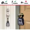 Master Lock Key Lock Box with Code, Outdoor Lock Box for Realtors, Property Managers and Landlords, Ideal for Short-Term Rentals, Key Safe Holds 5 Keys, 3 Pack, 5400EC3