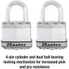Master Lock M1XT Magnum Heavy Duty Padlock with Key, 2 Pack Keyed-Alike(2 Pack  Keyed-Alike)