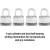 Master Lock M1XT Magnum Heavy Duty Padlock with Key, 2 Pack Keyed-Alike(4 Pack  Keyed-Alike)