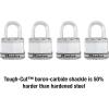 Master Lock M1XT Magnum Heavy Duty Padlock with Key, 2 Pack Keyed-Alike(4 Pack  Keyed-Alike)