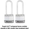 Master Lock M1XTLJ Magnum Heavy Duty Padlock with Key, 2 Pack Keyed-Alike(2 Pack  Keyed-Alike)