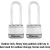 Master Lock M1XTLJ Magnum Heavy Duty Padlock with Key, 2 Pack Keyed-Alike(2 Pack  Keyed-Alike)