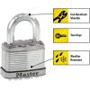 Master Lock M5XT Magnum Heavy Duty Outdoor Padlock with Key, 2 Pack Keyed-Alike(1 Pack)
