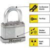 Master Lock M5XT Magnum Heavy Duty Outdoor Padlock with Key, 2 Pack Keyed-Alike(2 Pack  Keyed-Alike)