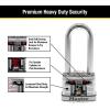 Master Lock M5XTLJ Magnum Heavy Duty Outdoor Padlock with Key, 2 Pack Keyed-Alike(2 Pack  Keyed-Alike)
