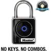 Master Lock Padlock, Indoor Personal Use Bluetooth Lock, 1-29/32 in. Wide, 4400D
