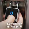 Master Lock Padlock, Indoor Personal Use Bluetooth Lock, 1-29/32 in. Wide, 4400D