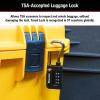 Master Lock Padlock, Set Your Own Combination TSA Accepted Luggage Lock, 1-5/16 in. Wide, 4696D, Black(4 Pack)