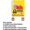 Master Lock S1720E410 Compact Lockout Tagout Padlock Station