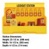 Master Lock S1850E410 Lockout Tagout Padlock & Electrical Station(Includes 6 Zenex Padlocks)
