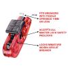 Master Lock S2393 Lockout Tagout Miniature Circuit Breaker Lockout, Universal Fit(Standard Toggles)