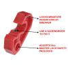 Master Lock S2393 Lockout Tagout Miniature Circuit Breaker Lockout, Universal Fit(Universal Toggles)
