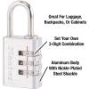Master Lock Set Your Own Combination Aluminum Lock, Small Lock for Backpacks, Cabinets, or Zippers with 3-Digit Code,1-3/16 Inches Wide, 630D(1 Pack)