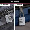 Master Lock Set Your Own Combination Aluminum Lock, Small Lock for Backpacks, Cabinets, or Zippers with 3-Digit Code,1-3/16 Inches Wide, 630D(4 Pack)