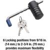 Master Lock Trailer Lock, Stainless Steel Adjustable Coupler Latch Lock, 2847DAT(Coupler Lock)