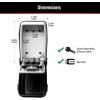 Master Lock Wall Mount Key Lock Box with Push Button for House Keys, Outdoor Key Safe with Combination Lock, 5 Key Capacity, 5423EC , Black
