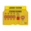 Master Lock 1482BP410ES Lockout Tagout Padlock Station(Includes 4 Zenex Padlocks)