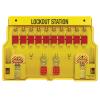 Master Lock 1483B Lockout Tagout Padlock Station(Includes 10 Aluminum Padlocks)