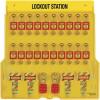 Master Lock 1484BP410 Lockout Tagout Padlock Station(Includes 20 Zenex Padlocks)