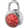 Master Lock 1504D Locker Lock Combination Padlock, 1 Pack, Red(Red)