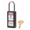 Master Lock 411RED Lockout Tagout Safety Padlock with Key(Black)