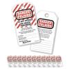 Master Lock 497A Lockout Tagout Tags, English/Spanish Laminated Do Not Operate, 12 Pack(Do Not Operate (English/Spanish))
