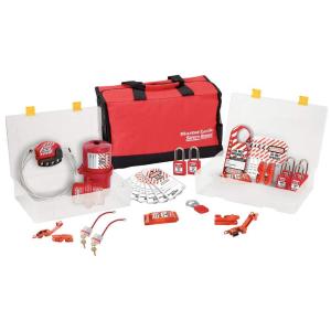 Master Lock 1458E410 Lockout Tagout Group Lockout Kit(Includes 6 Zenex Padlocks)