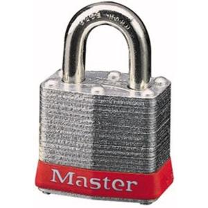Master Lock 3BLU Laminated Steel Lockout Tagout Safety Padlock with Key, Blue(3RED)