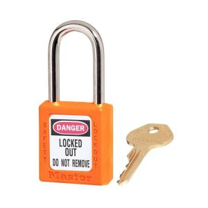 Master Lock 410BLU Lockout Tagout Safety Padlock with Key(Orange)
