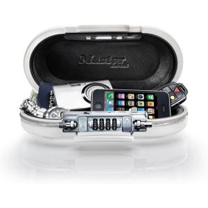 Master Lock 5900D Set Your Own Combination Portable Safe, 9-17/32 in. Wide, White