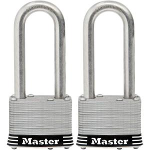 Master Lock 5SSQLJ Stainless Steel Outdoor Padlock with Key, 4 Pack Keyed-Alike(2 Pack  Keyed-Alike)