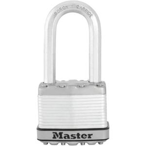 Master Lock M5XDLH Magnum Heavy Duty Padlock with Key, 1 Pack Silver(1 Pack)