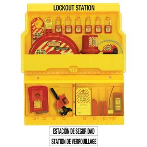 Master Lock S1900VE410 Deluxe Lockout Tagout Padlock, Valve & Electrical Station(Includes 6 Zenex Padlocks)