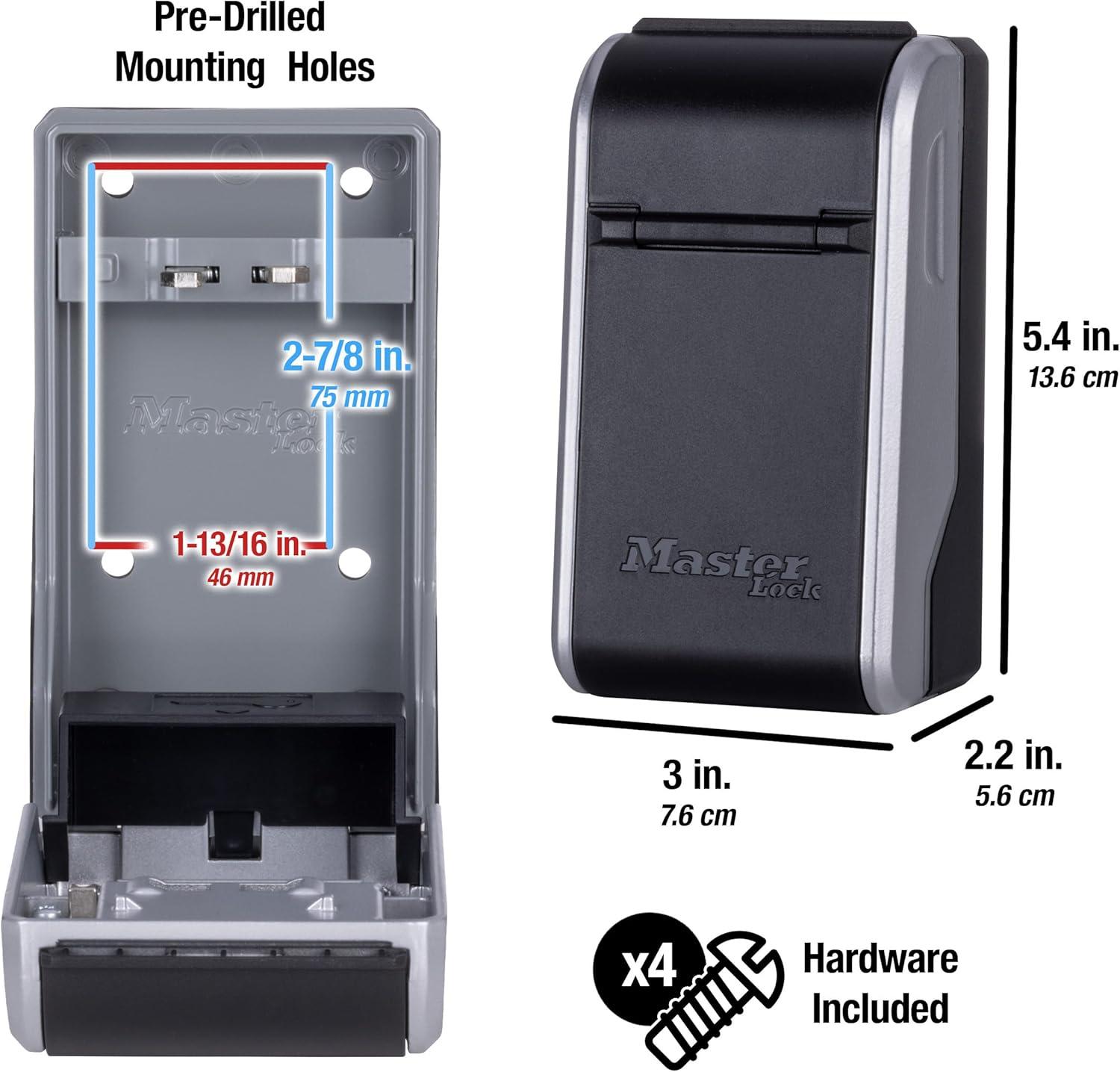 imageMaster Lock High Capacity Key Lockbox Combination Dial Wall Mount