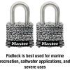 Master Lock 3SSQ Stainless Steel Outdoor Padlock with Key, 4 Pack Keyed-Alike(2 Pack  Keyed-Alike)
